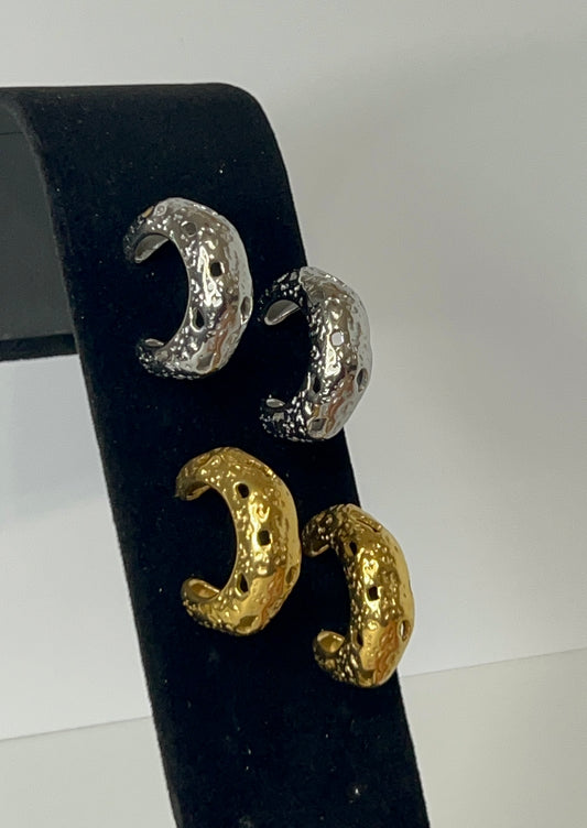 Lunar Texture Hoops